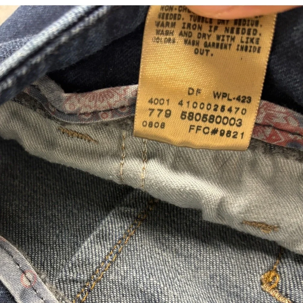 Levi's 545 Low Rise Flare Jeans Dark Wash Size 4 Medium Blue Denim Y2K